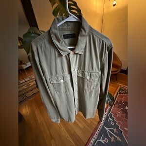 All Saints Canvas Button Down Vintage